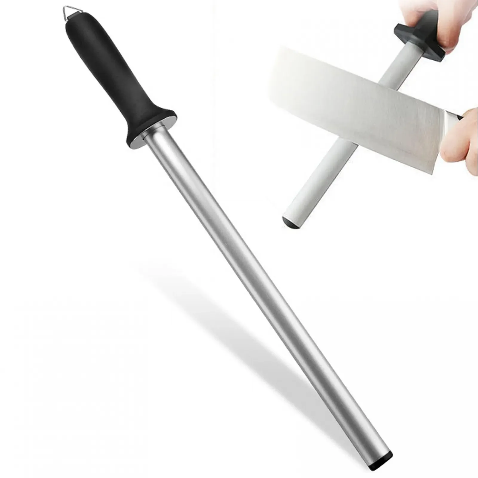 Мусат алмазний 12 дюймів професійний портативний з PP ручкою, фото №1