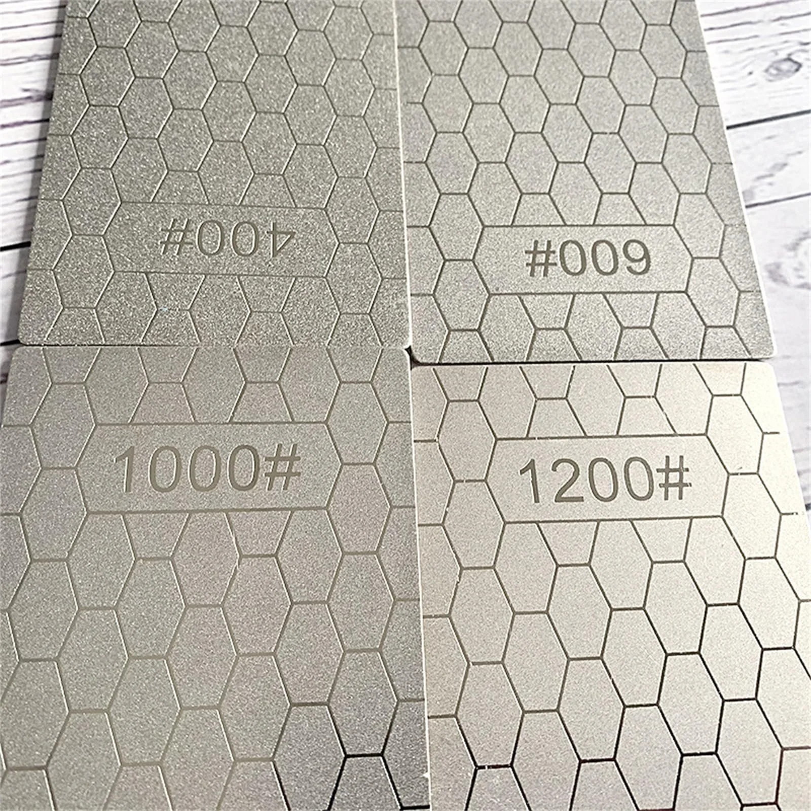 Камень точильный алмазный с нескользящим основанием 200/400/600/800/1000/1200/2000 зернистость сотовый дизайн, фото №7