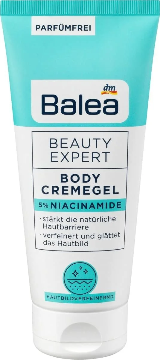 Лосьйон для тіла Balea Beauty Expert, без запашників, з 5% ніацинаміду (2 x 200 мл), фото №1