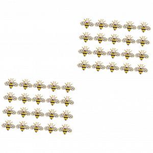 Украшения для ногтей Healeved Пчелы, 40 шт, сплав, украшения для ногтей DIY, декор для творческого маникюра - Фото 1