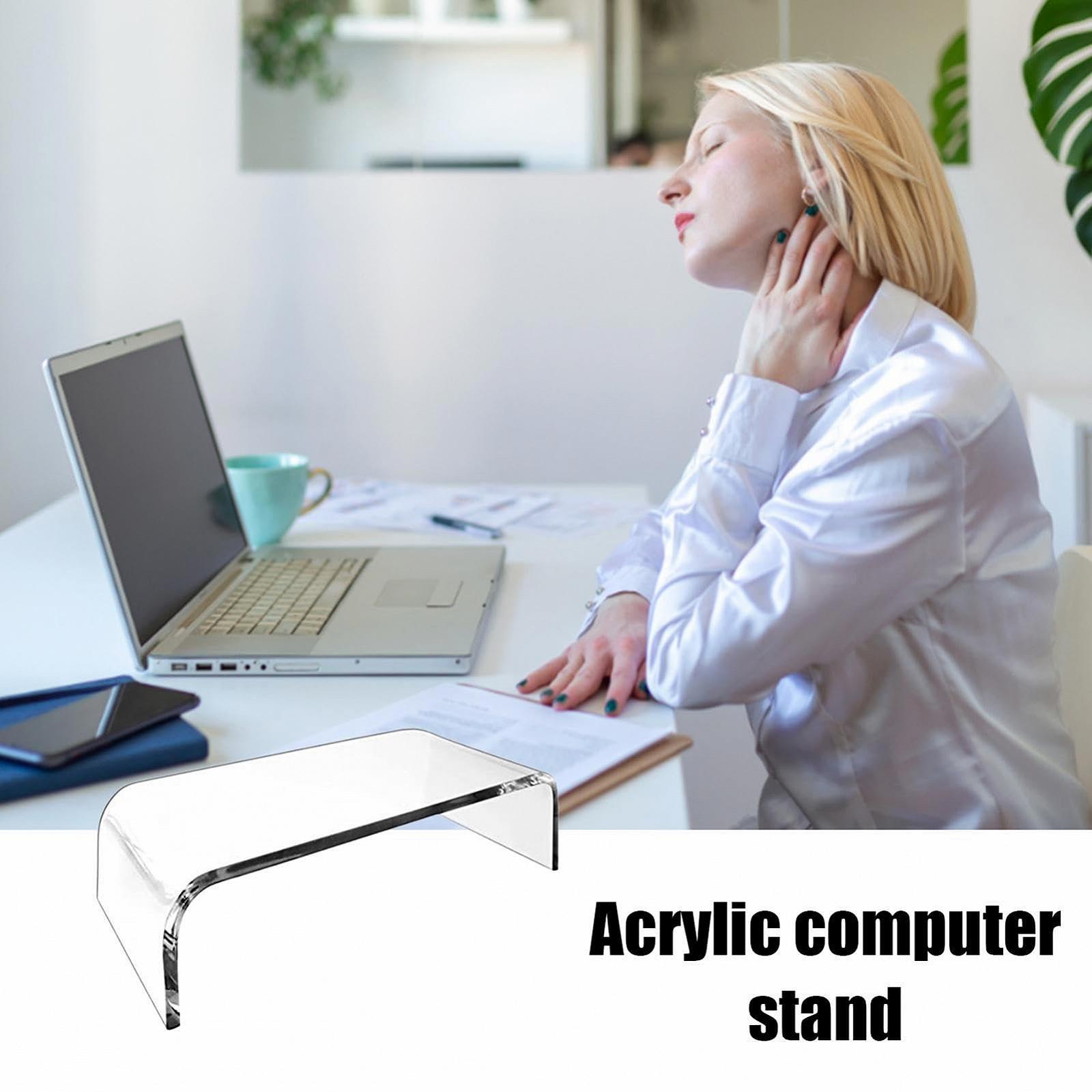 Подставка для монитора Акриловая Подставка для ноутбука Прозрачная Подставка для настольного компьютера Прочная Акриловая Подставка-Органайзер для ноутбуков, экранов и компьютерных мониторов, фото №3 Подставка для монитора Акриловая Подставка для ноутбука Прозрачная Подставка для настольного компьютера Прочная Акриловая Подставка-Органайзер для ноутбуков, экранов и компьютерных мониторов, фото №3