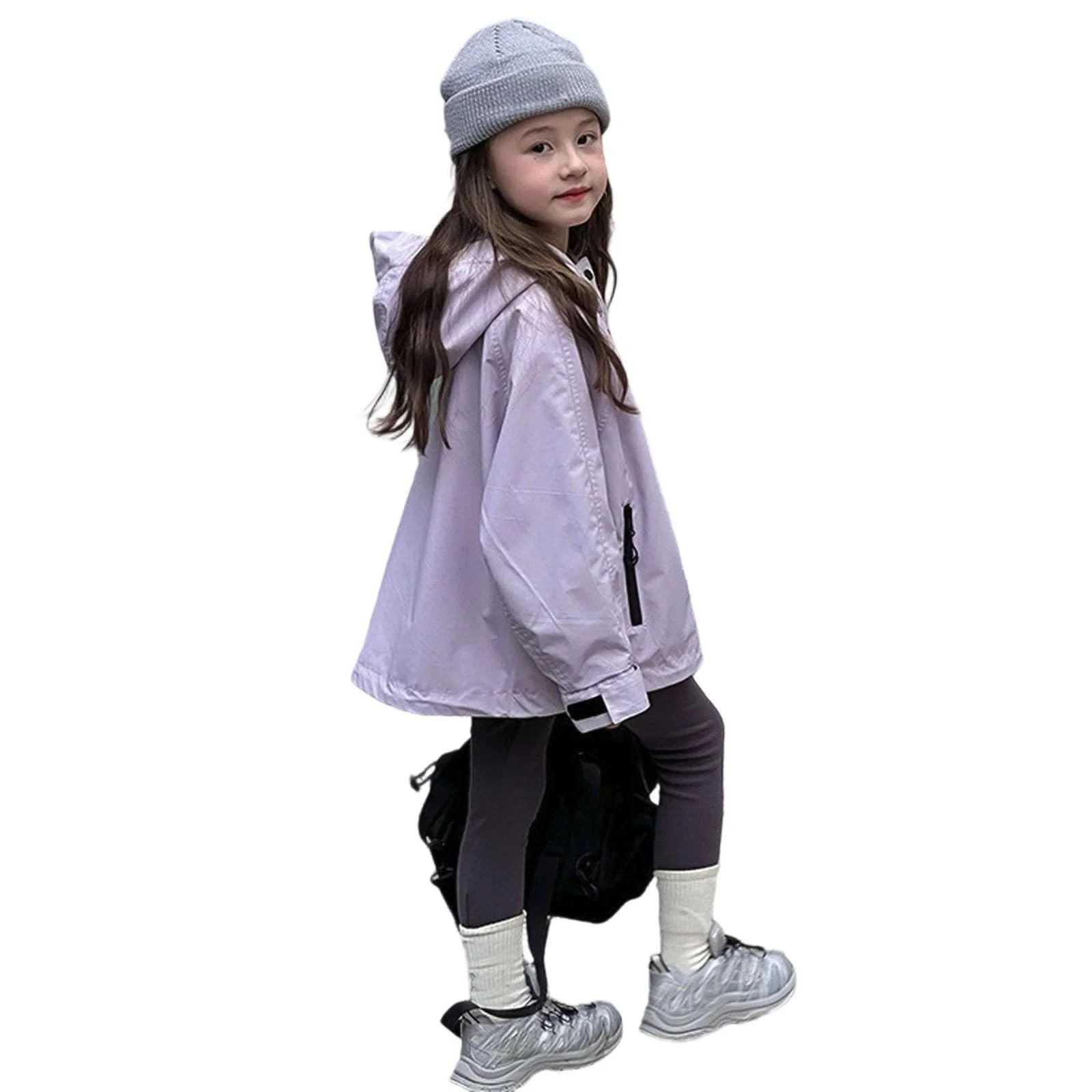 Детская ветровка с капюшоном Generisch, водоотталкивающая, легкая, дышащая, свободного кроя, повседневная, ветрозащитная, для мальчиков и девочек, фото №1