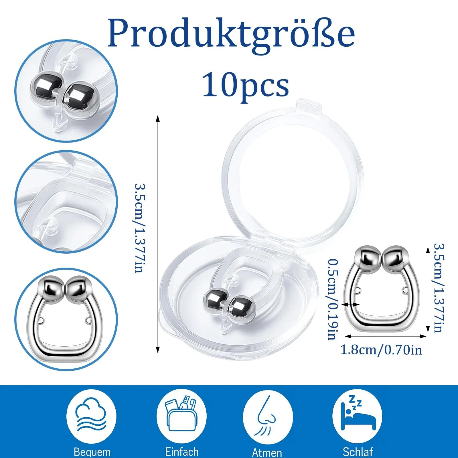 Зажим для носа против храпа (10 шт.), фото №2