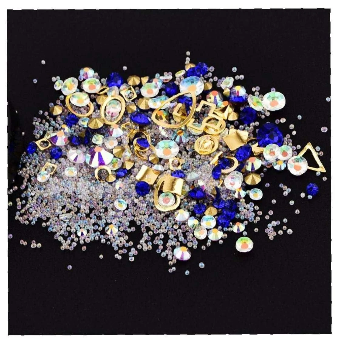 Стрази для нігтів Набір для прикрас для нігтів перли блискітки кристали прикраси, фото №8