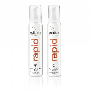 Крем-пена для ног Callusan Rapid 5% Urea против грибка 2 x 125 мл - Фото 1
