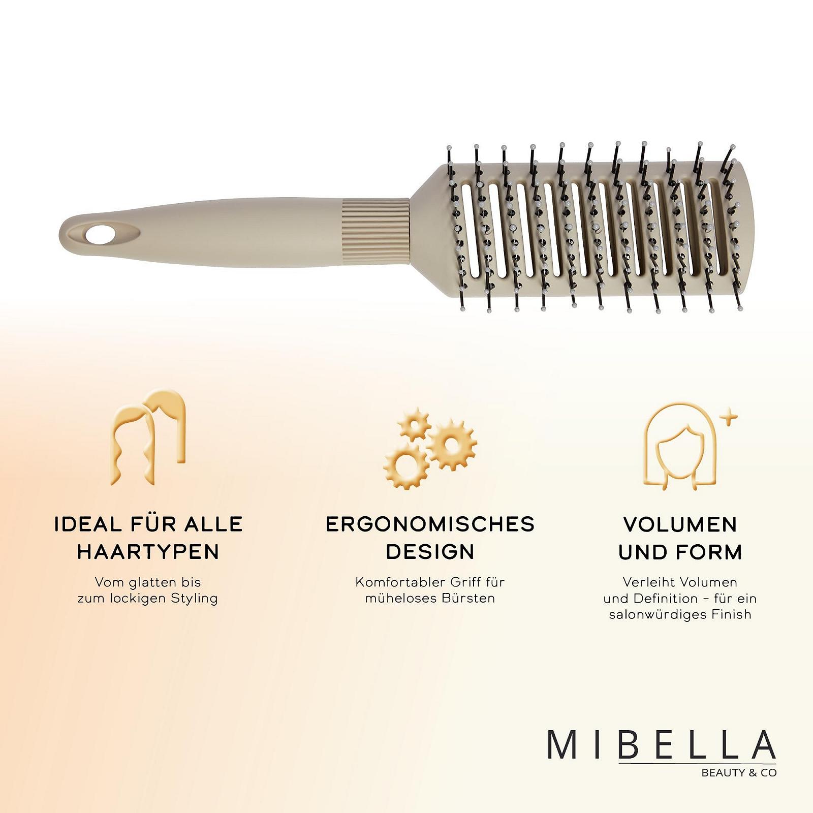 Щітка для укладання MIBELLA BEAUTY & CO Skeleton Brush з високоякісними пластиковими штифтами, фото №3
