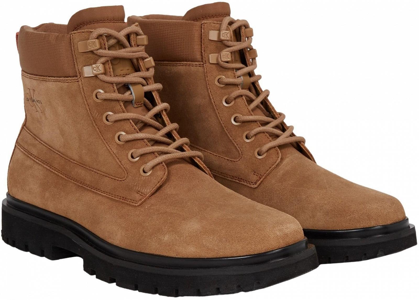 Ботинки Calvin Klein Eva Mid Laceup Кожаные Полусапоги, фото №1