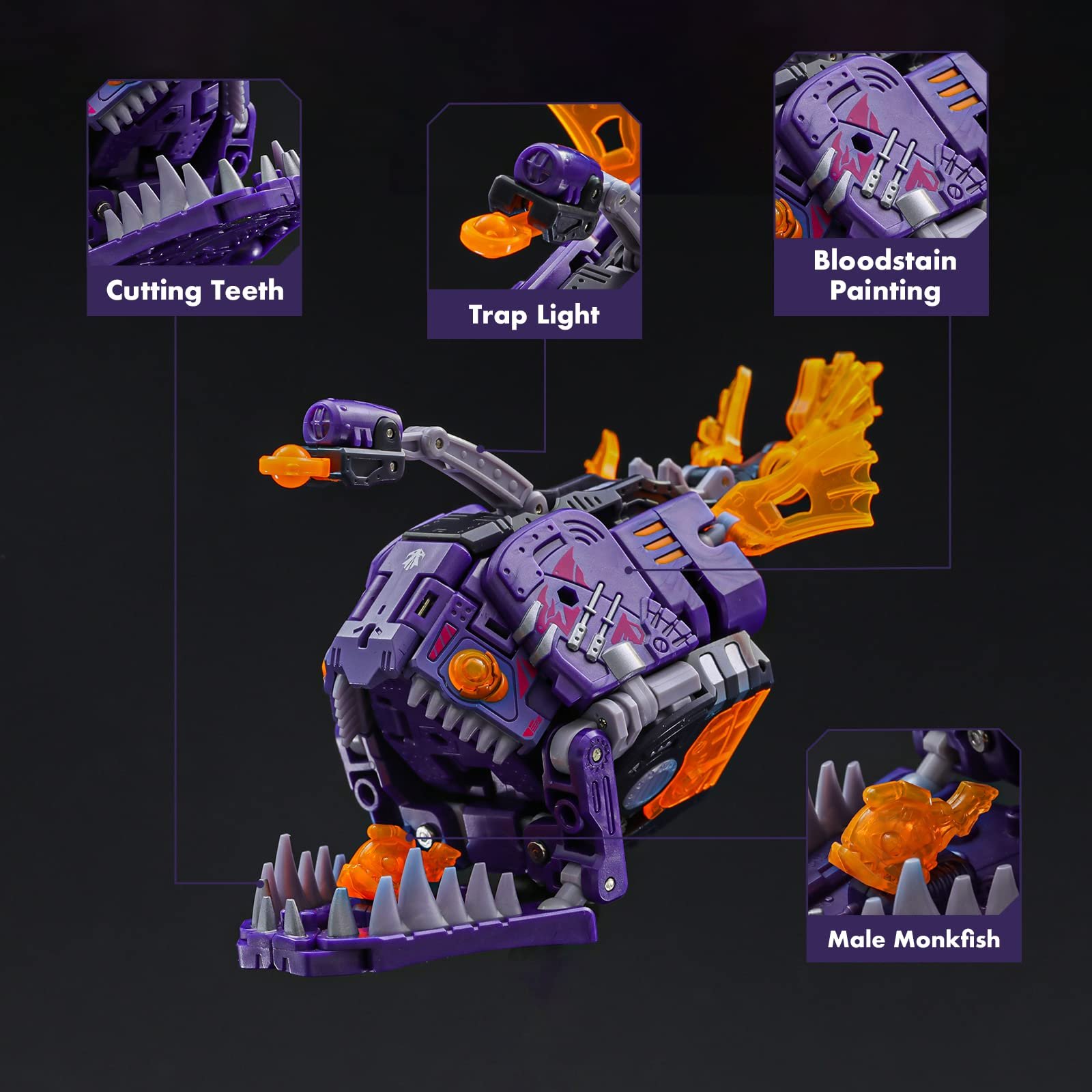 Трансформер 52TOYS Beastbox Series BB-42KR KHARON Monkfish, фото №4