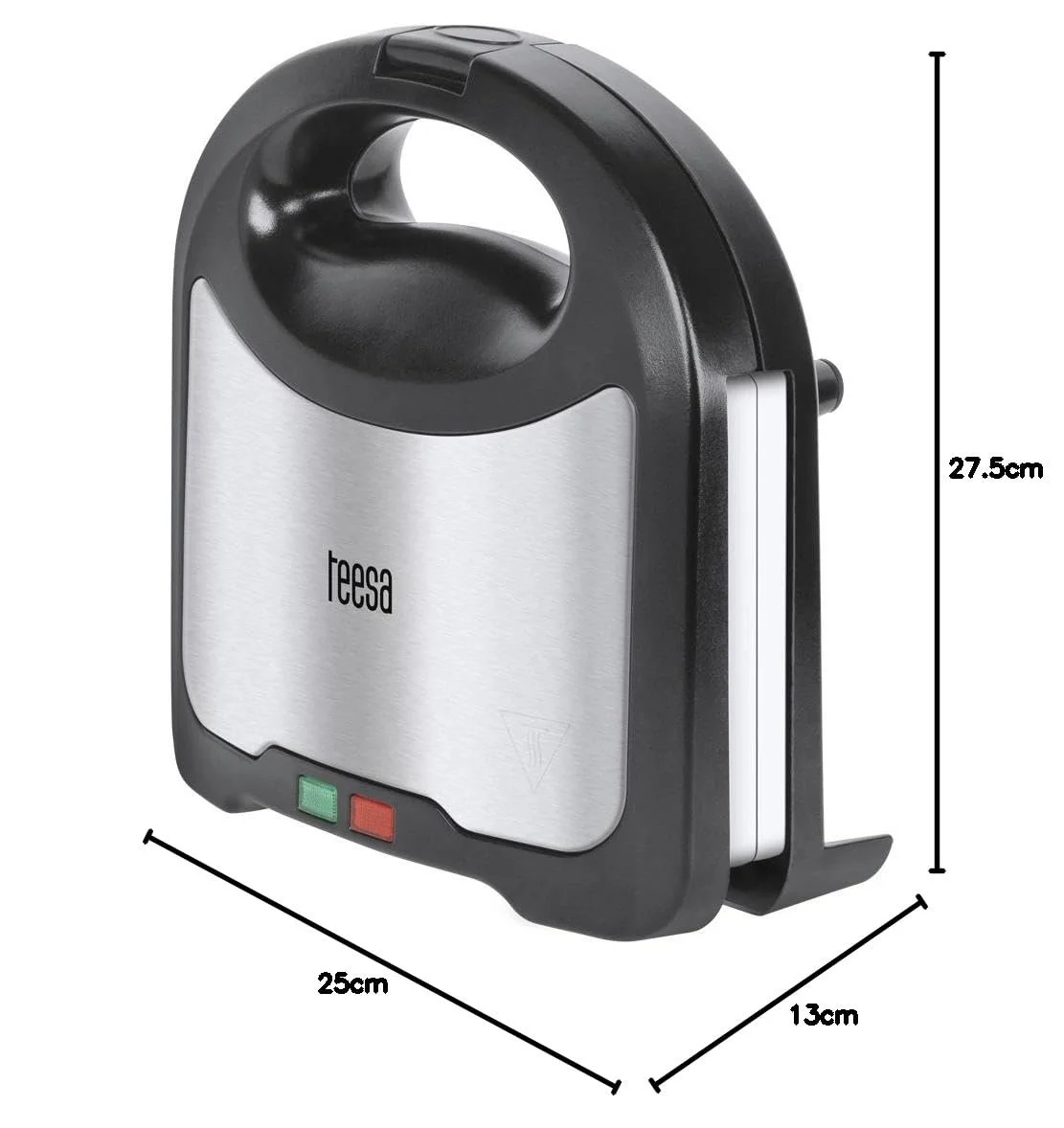 Сэндвичница TEESA TSA3222 с керамическими пластинами Серебристо-черная, фото №10