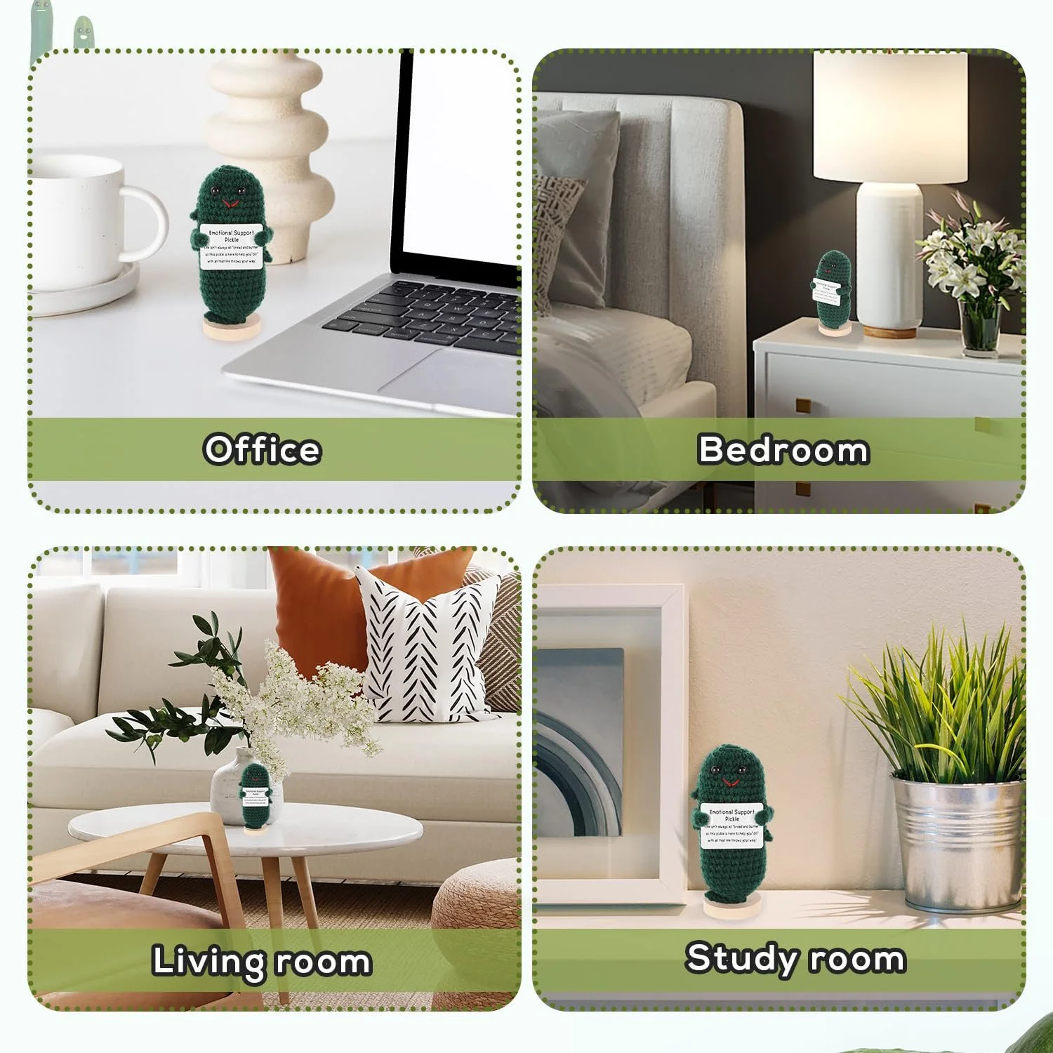 Игрушка Positive Мягкая Игрушка Огурец 10 см Позитивная Поддержка, фото №6