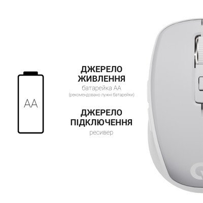 Мышка OfficePro M267G Silent Click Wireless Gray (M267G), фото №9 Мышка OfficePro M267G Silent Click Wireless Gray (M267G), фото №9