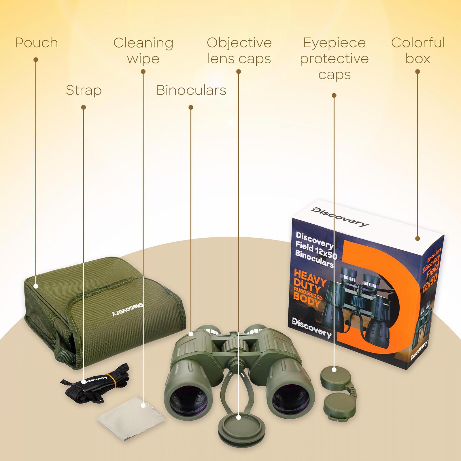 Бінокль Discovery Field 12x50, фото №7