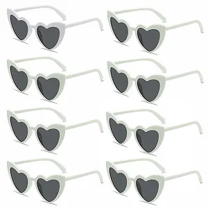 Сонцезахисні окуляри у формі серця IKOPFLN червоні - Фото 1