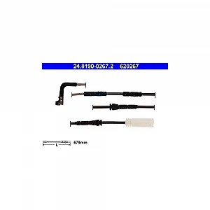 Датчик износа тормозных колодок ATE 24.8190-0267.2 для BMW передняя ось - Фото 1