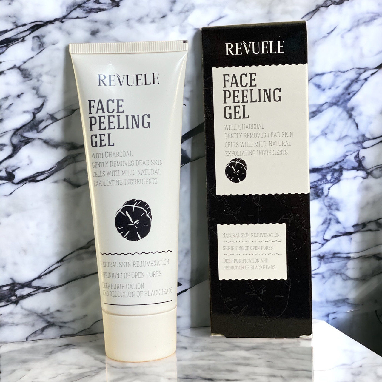 Гель-пілінг для обличчя Revuele з вугільною пудрою 80 мл, фото №2