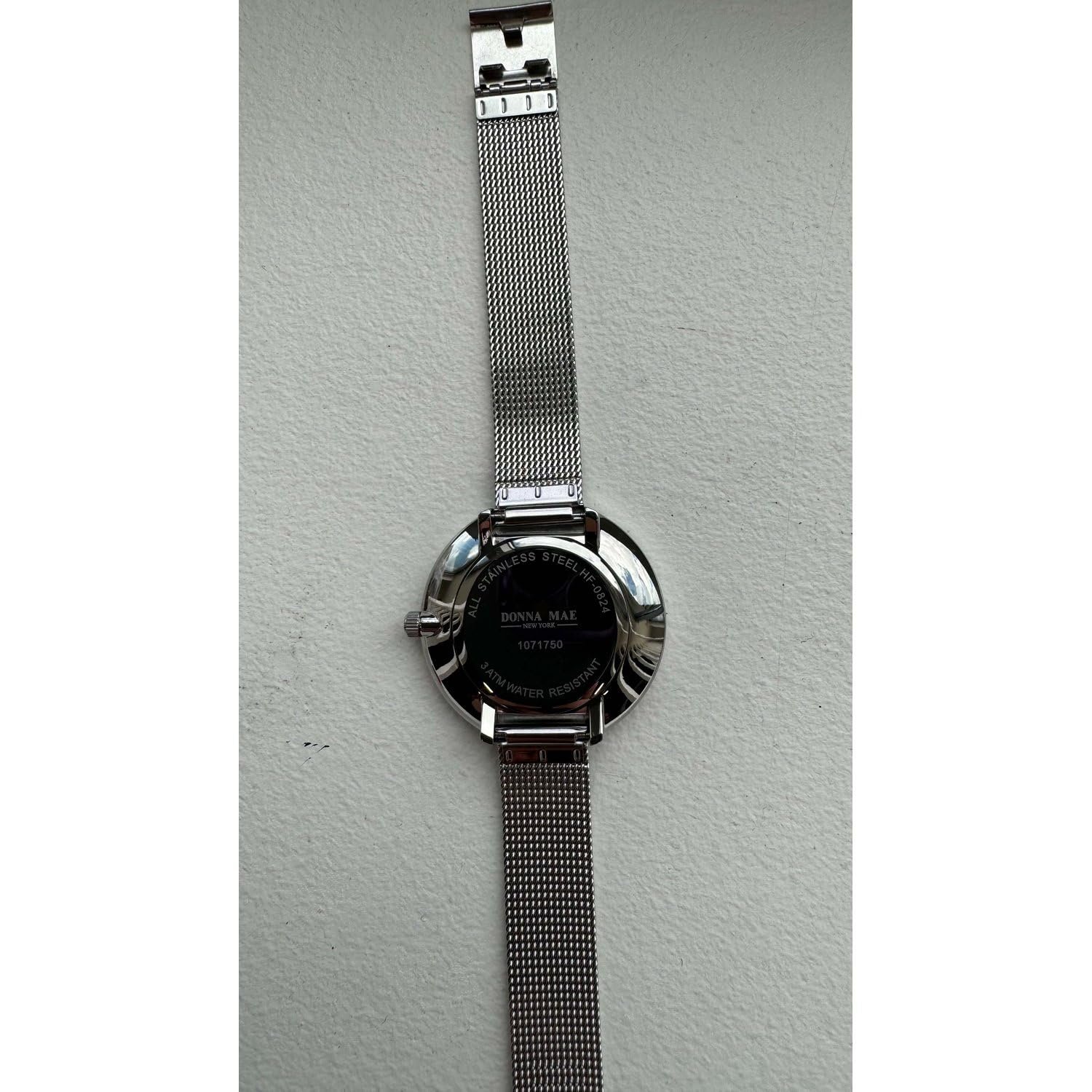 Часы Lucardi Donna Mae Женские с сетчатым браслетом, серебристый, 38 мм, фото №6 Часы Lucardi Donna Mae Женские с сетчатым браслетом, серебристый, 38 мм, фото №6