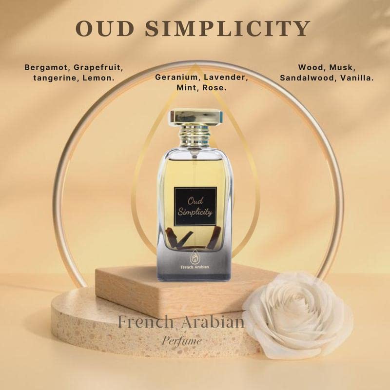 Parfum French Arabian Oud Simplicity Унісекс 100 мл Eau de Parfum Подарунок унісекс Амбровий, Флоральний, Мускусний Оуд, фото №3