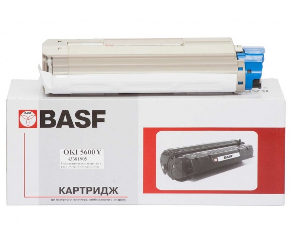 Драм-картридж OKI 43381905 Yellow C5600/C5700, 2000 стор BASF (BASF-KT-C5600Y-43381905), фото №1