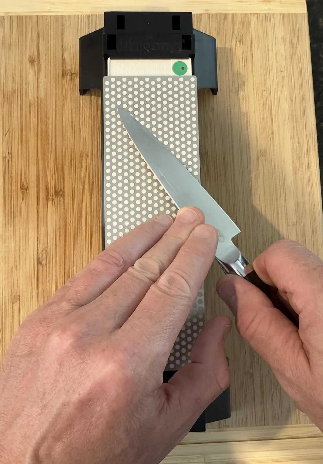 Точильный камень DMT DuoSharp W8EF-H-WB 8 дюймов экстра-мелкий с твердым покрытием и подставкой прозрачный, фото №3