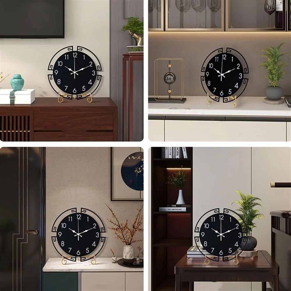 Настільний годинник Aioneer у китайському стилі, металевий, простий, фото №6 Настільний годинник Aioneer у китайському стилі, металевий, простий, фото №6