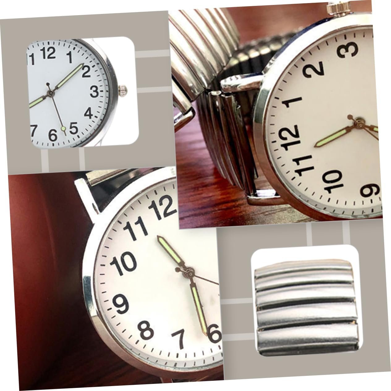 Кварцовий годинник PartyKindom Класичний з великим циферблатом, фото №8