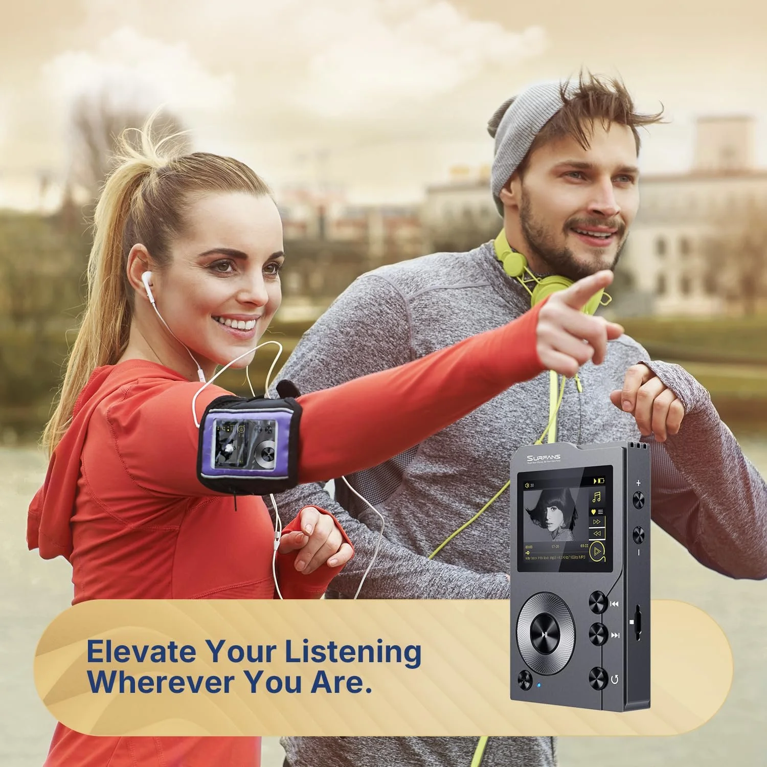 MP3 плеєр High Res Bluetooth 4.0, Сірувато-чорний, фото №6