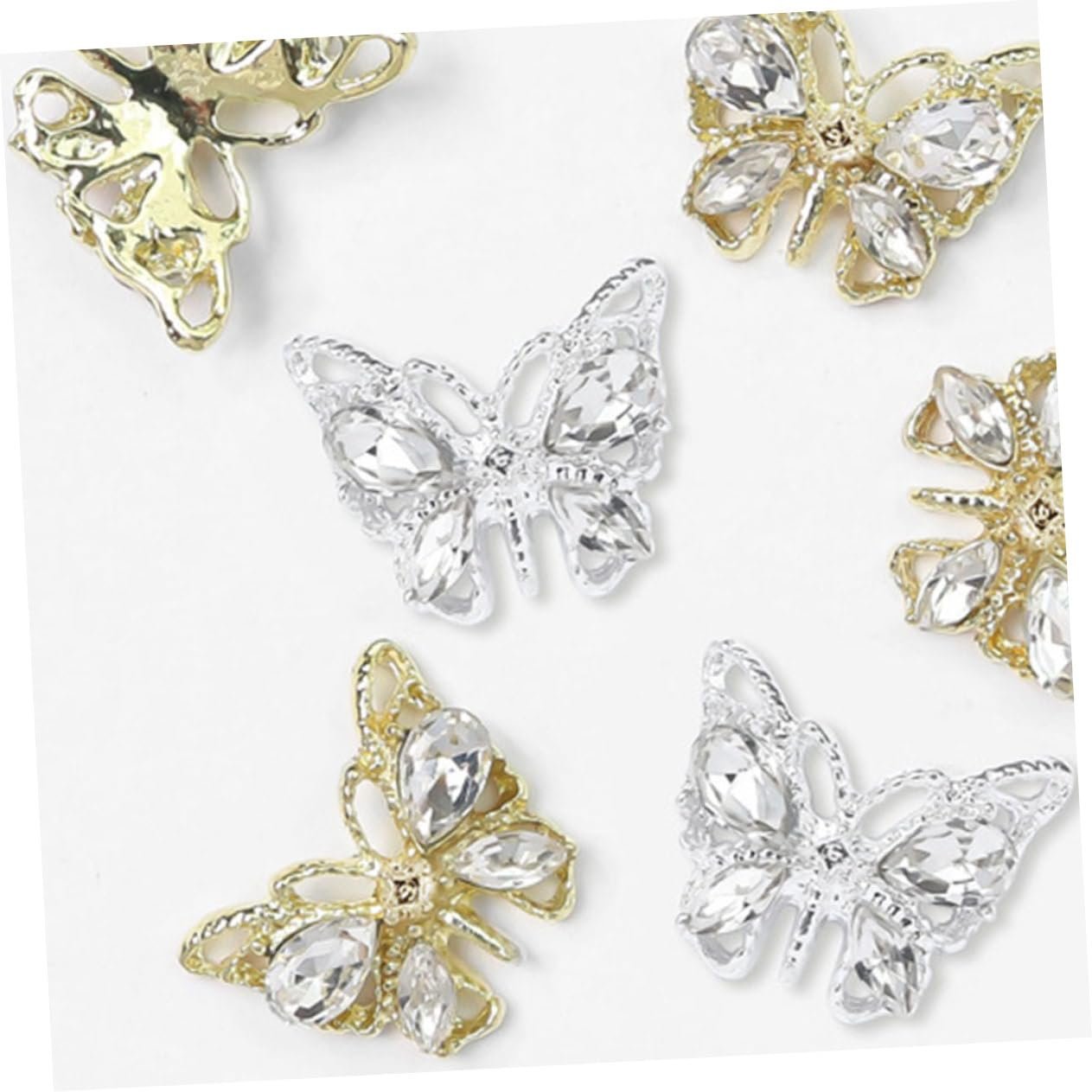 Украшения для ногтей Бабочка, 10 шт., фото №5