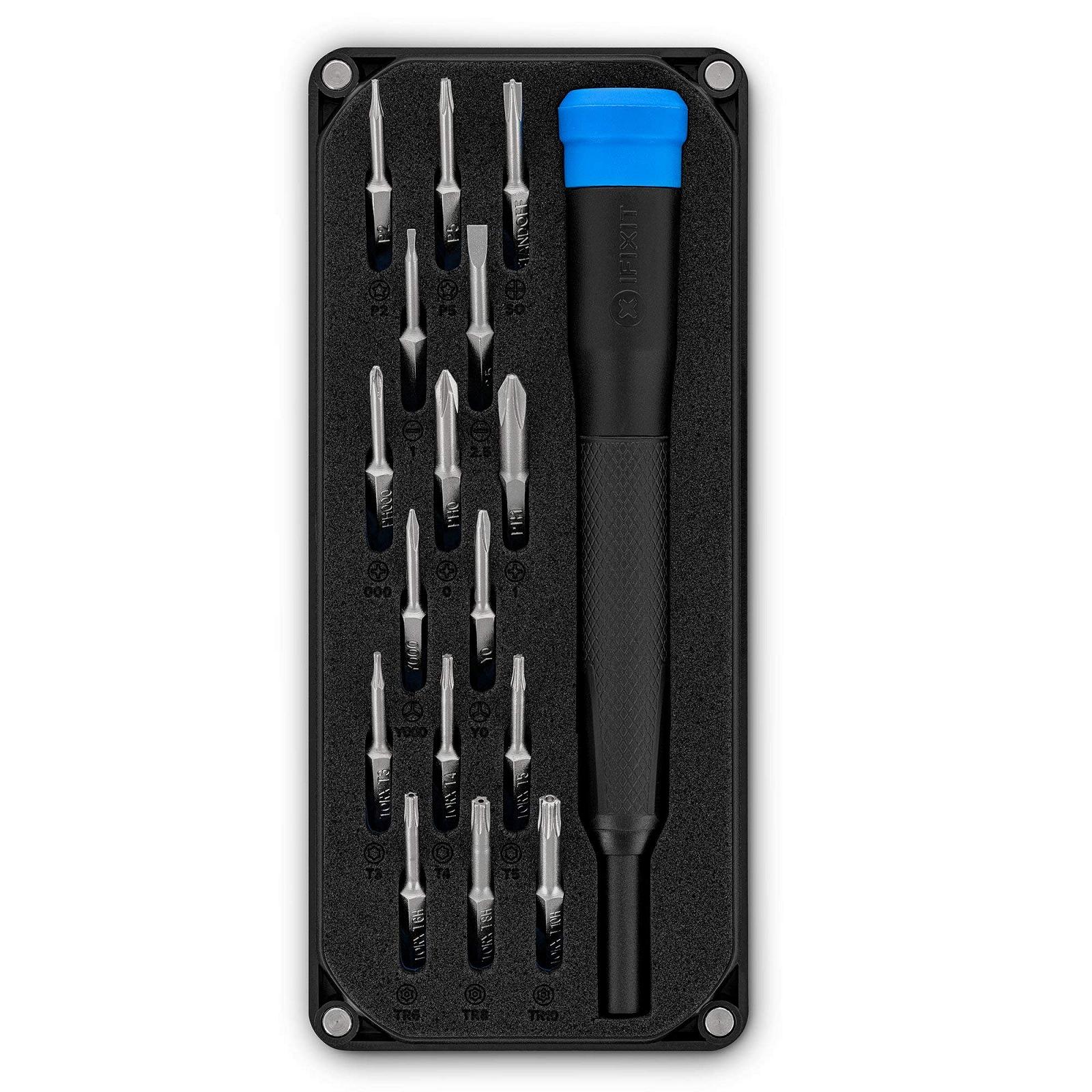 Набір iFixit Minnow Precision Bit Set 16 прецизійних бітів (4 мм) і викрутка для ремонту електроніки, фото №1