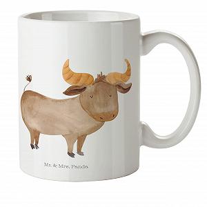 Детская Кружка Mr. & Mrs. Panda Знак Зодиака Телец Подарок Асцендент Гороскоп Уличная Посуда Кружка для Кемпинга Астрология Дорожная Кружка - Фото 1