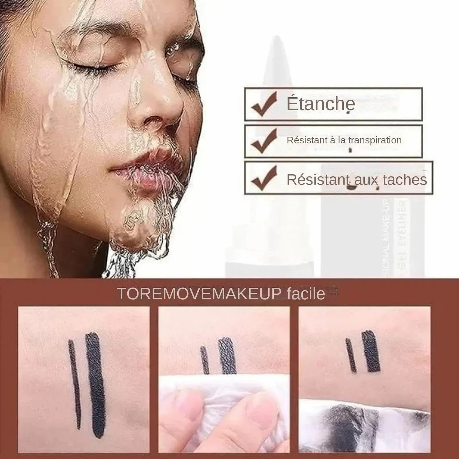 Гель-олівець для очей Schwarzer Gel-Eyeliner, стійкий, чорний, фото №5