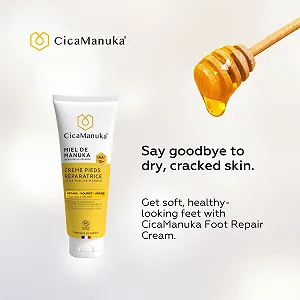 Восстанавливающий крем для ног CicaManuka с медом манука IAA15+ 75 мл synthetic.ua - Фото 1