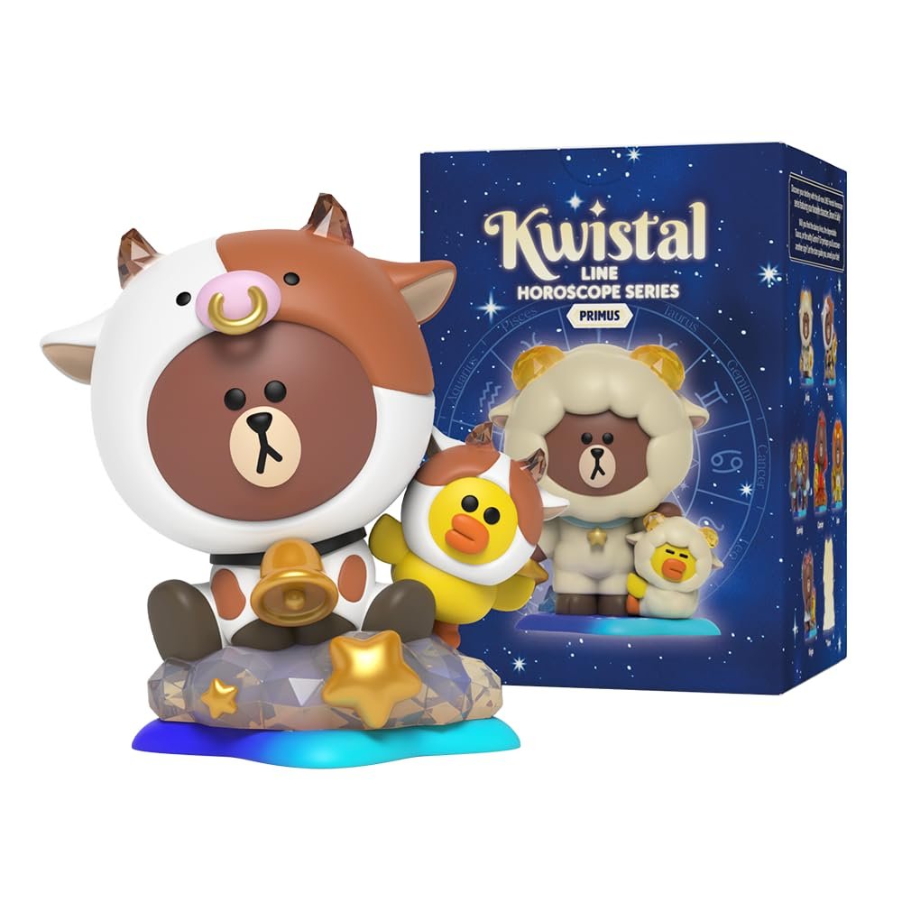 Фигурки Mighty Jaxx Line Friends Horoscope Kwistal Fwenz Primus Series, набор из 6 штук, фото №6