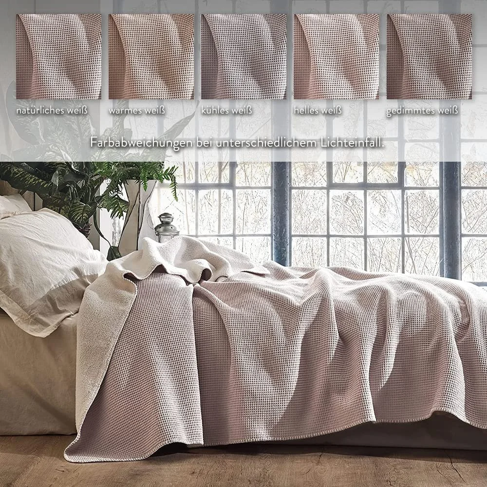 Одеяло BOHORIA Cuddly Soft Waffle 110 x 170 см Sepia, фото №3