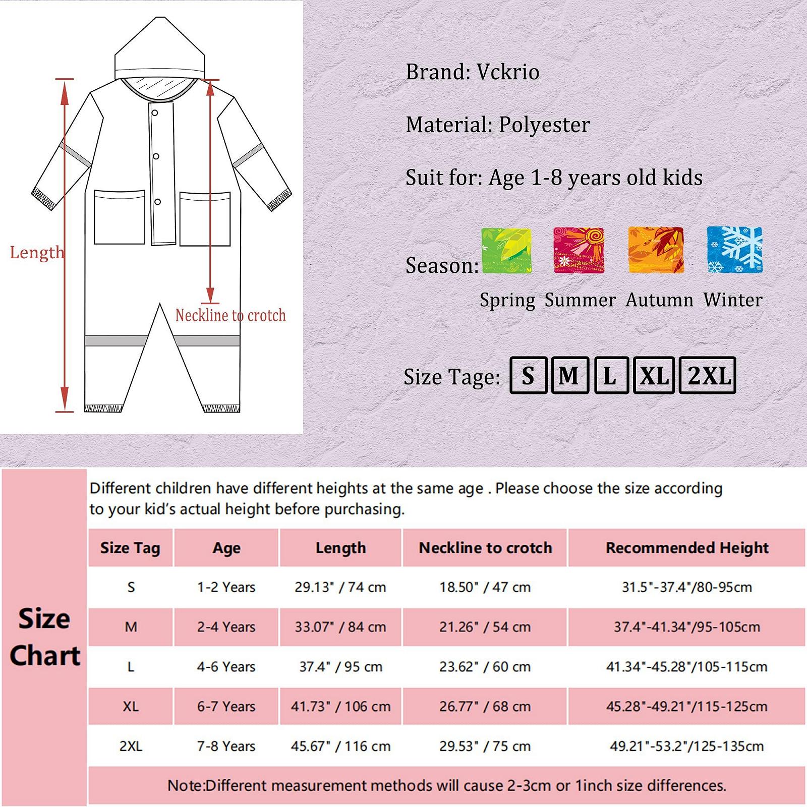 Дитячий дощовий комбінезон Vckrio для дівчат і хлопчиків, водонепроникний, фото №7 Дитячий дощовий комбінезон Vckrio для дівчат і хлопчиків, водонепроникний, фото №7