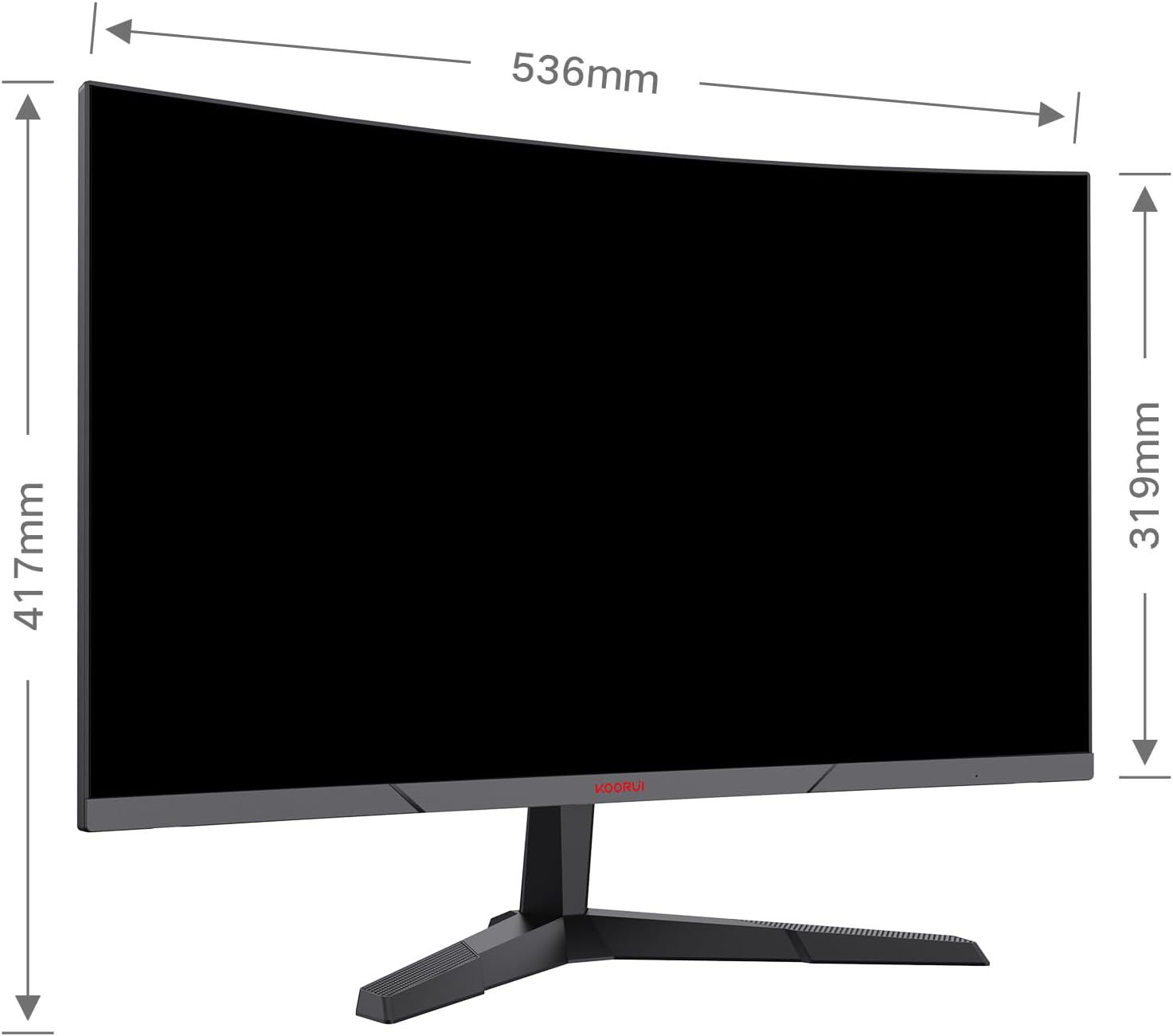 Монітор 24" KOORUI 24E6C Full HD VA 180 Гц, фото №4
