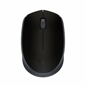 Миша Бездротова Logitech M170, 2.4 GHz, оптичний сенсор, 3 кнопки, для лівої та правої руки, чорна - Фото 1