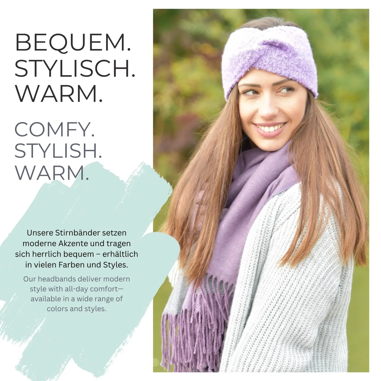 Пов'язка на голову В'язана styleBREAKER 04026052 з вузлом, фото №6 Пов'язка на голову В'язана styleBREAKER 04026052 з вузлом, фото №6