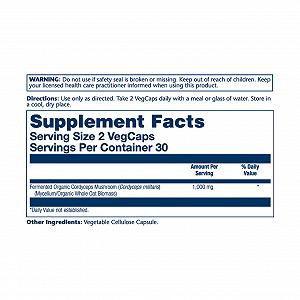 Org Grown Fermented Cordyceps 1000mg 60 vcaps synthetic.ua - Фото 1