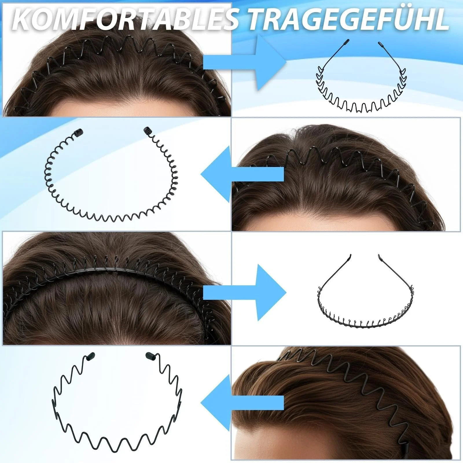 Обруч на голову Unisex Метал з зубцями, фото №4 Обруч на голову Unisex Метал з зубцями, фото №4