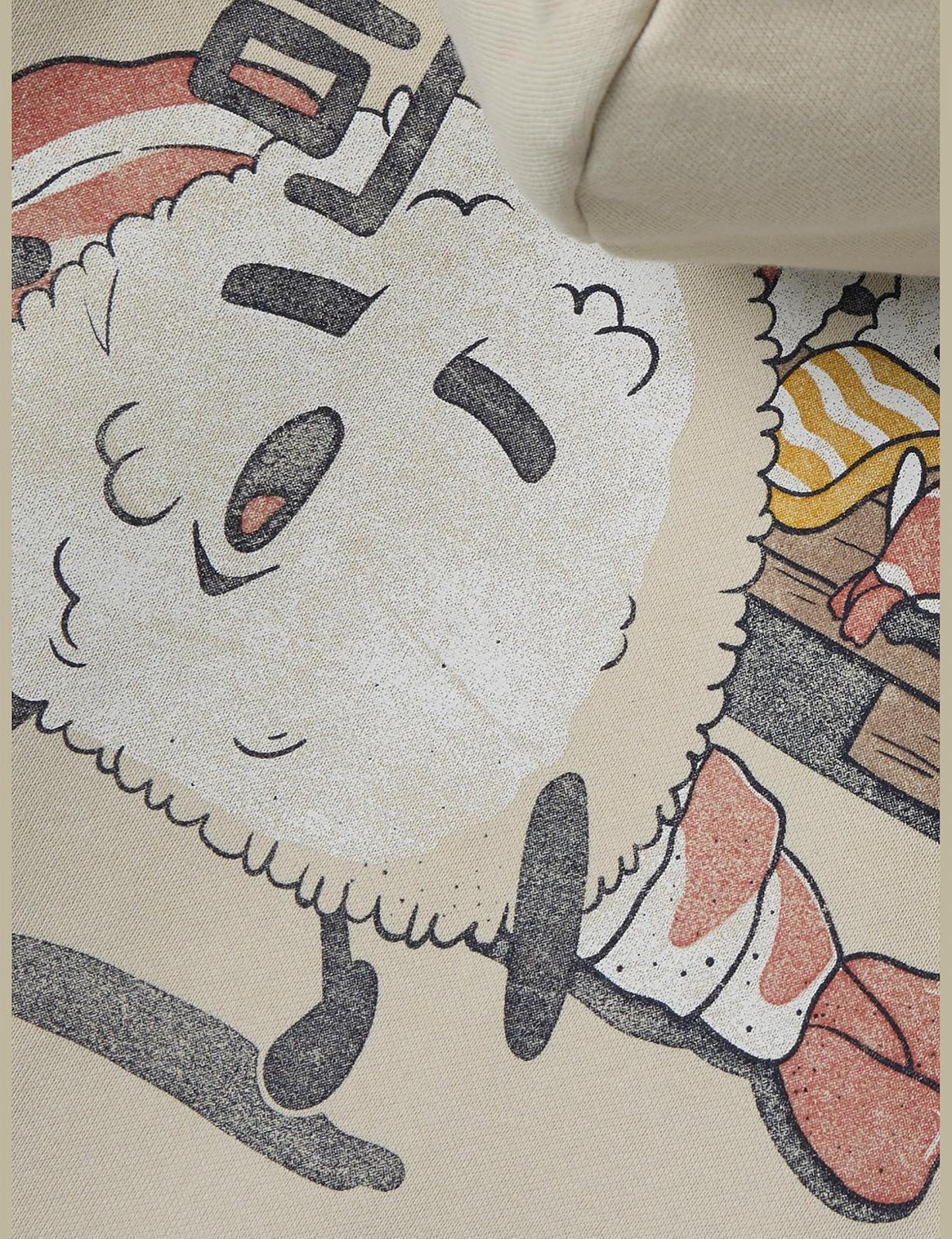 Толстовка NAME IT Nkmkian SWE Wh Bru Ps Noos, фото №3