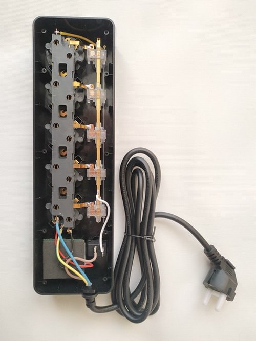 Мережевий фільтр живлення BKL 505 подовжувач 2м на 5 роз'ємів 2USB 2Type-C Port, фото №4