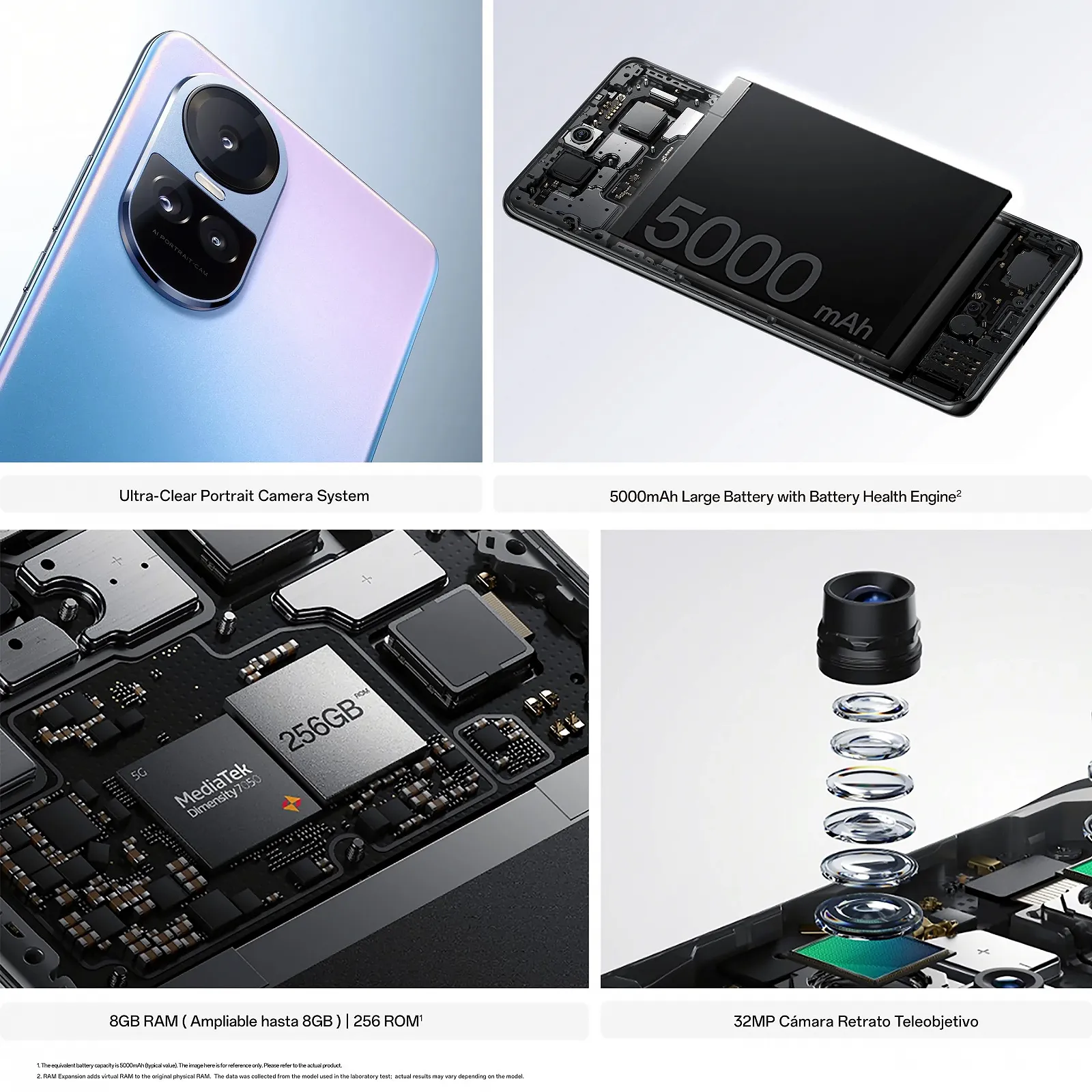 Смартфон Oppo Reno10 5G Dual 8GB/256GB Silvery Grey, фото №3