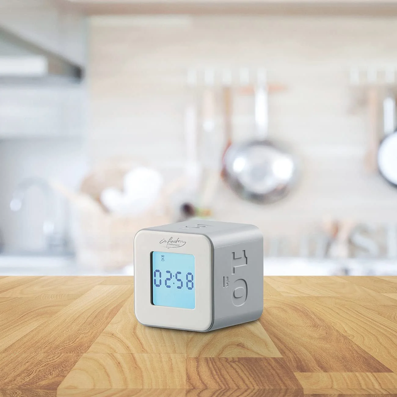 Цифровые таймеры-кубы infactory Cube Timer набор из 2 шт. 4 режима 6 x 6 x 5.5 см LED, фото №6