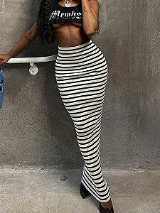 В'язана спідниця максі FeMereina з високою талією synthetic.ua - Фото 1