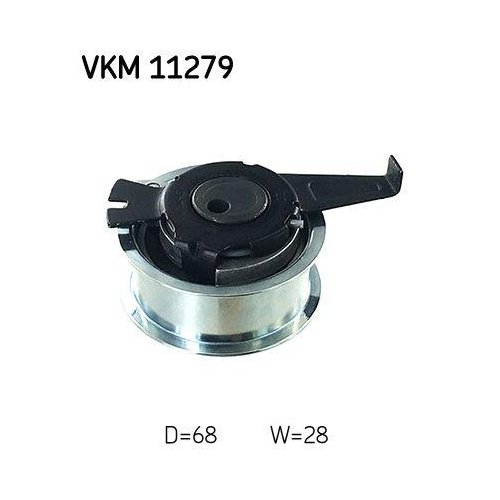 Ролик натягувача ременя ГРМ SKF VKM 11279 для AUDI SEAT SKODA VW, середній, фото №2