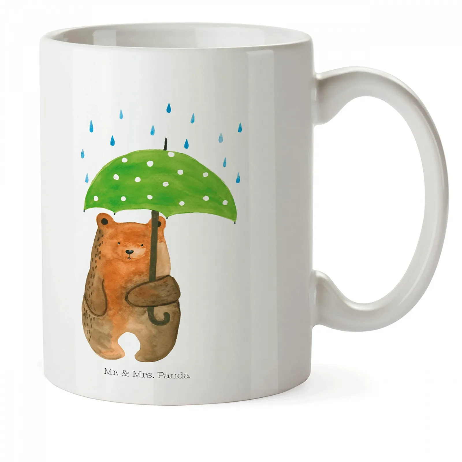 Дитяча чашка Mr. & Mrs. Panda Ведмідь Парасолька, пластикова, фото №1