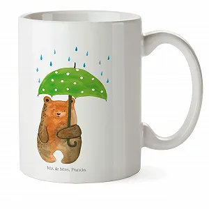 Дитяча чашка Mr. & Mrs. Panda Ведмідь Парасолька, пластикова - Фото 1