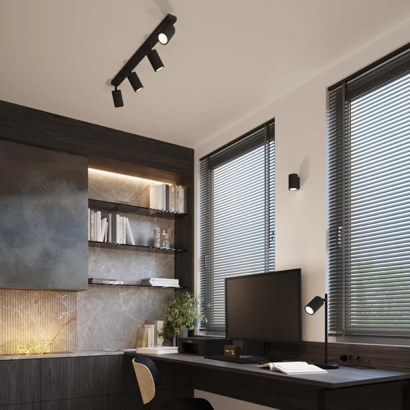 Настільна лампа SOLLUX lighting GLOOW Алюмінієва LED 3000 K 14.5 x 19.5 x 43 см Чорний, фото №7