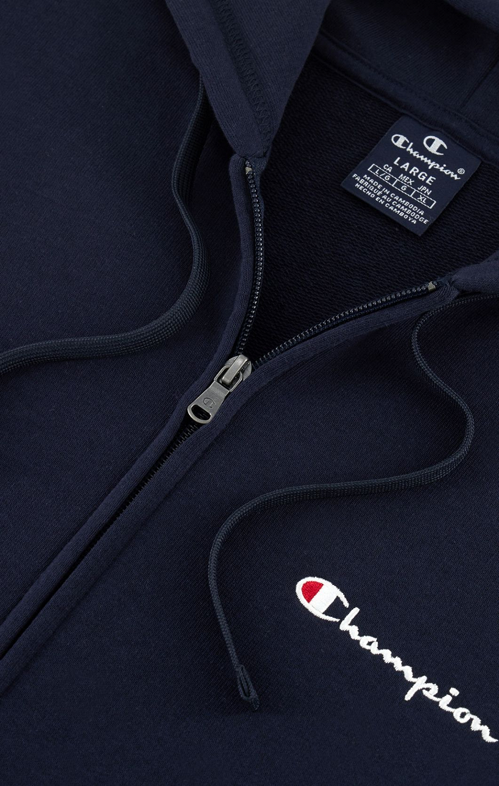 Світшот hooded full zip sweatshirt 219837-BS501 Champion Темно-синій S, фото №4