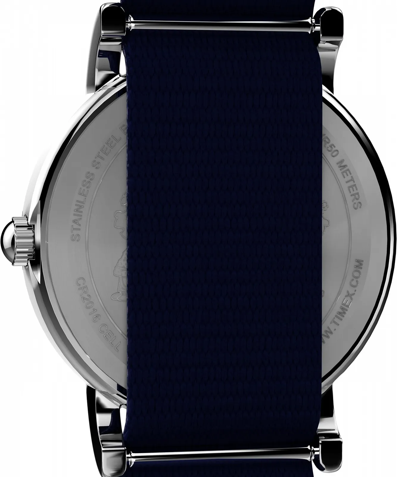 Мужские часы Timex Peanuts 31 мм Синий Тканевый Ремешок Однослойный Белый Циферблат Серебряный Корпус TW2Y30800, фото №4